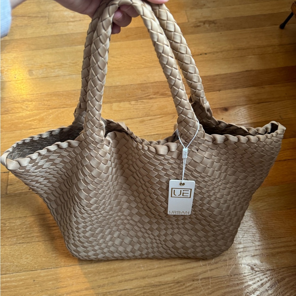 VICI Woven Tan Tote Bag